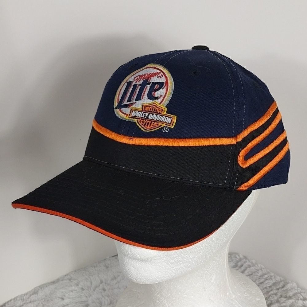 NWOT Harley Davidson #2 Dusty Wallace Miller Lite Cap